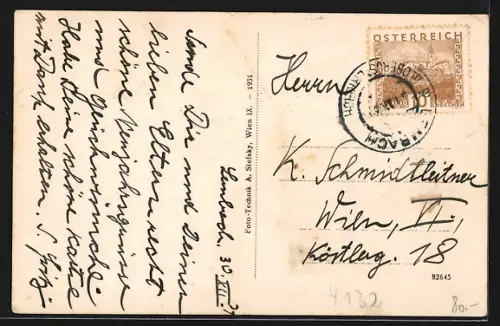 AK Lembach /O. Ö., Teilansicht mit Kirche