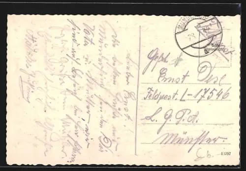 AK Munderfing /O. Ö., Teilansicht mit Kirche