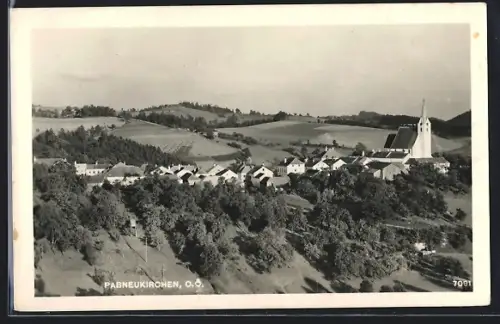 AK Pabneukirchen /O. Ö., Teilansicht mit Kirchen