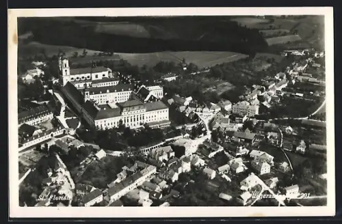 AK St. Florian, Fliegeraufnahme mit Kloster