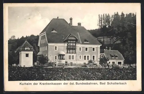 AK Bad Schallerbach, Kurheim der Krankenkassen der Öst. Bundesbahnen