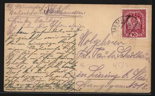 AK Sierning /O. Oe., Teilansicht mit Kirche