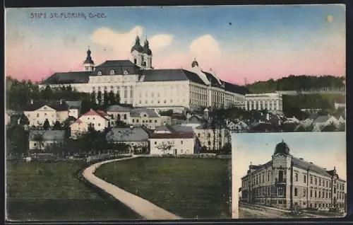 AK St. Florian, Ortsansicht mit Stift