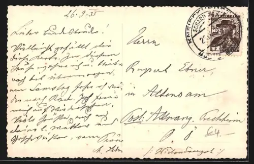 AK Schärding am Inn, Blick auf das Kurhaus