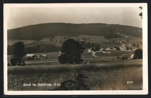 AK Sandl im Mühlkreis, Blick auf den Ort