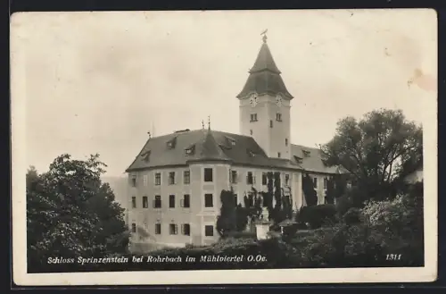 AK Rohrbach im Mühlviertel, Das Schloss Sprinzenstein