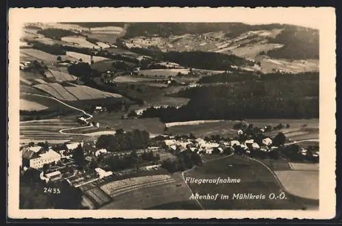 AK Altenhof im Mühlkreis, Gesamtansicht vom Flugzeug aus