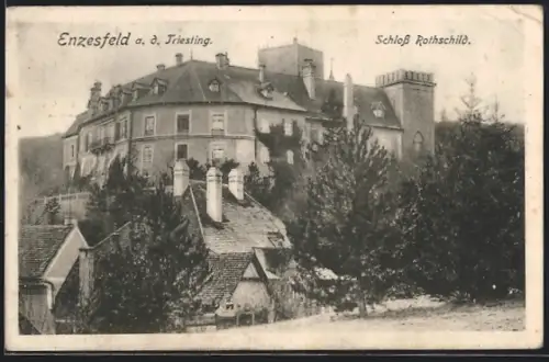 AK Enzesfeld a. d. Triesting, Blick auf das Schloss Rothschild