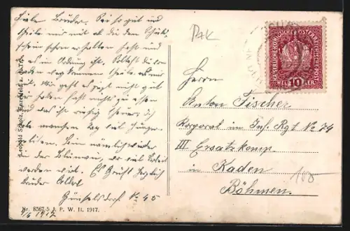 AK Enzesfeld a. d. Triesting, Blick auf das Schloss Rothschild