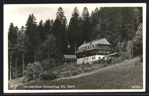 AK Schwarzenberg am Böhmerwald, Turistenhaus Holzschlag