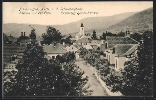 AK Fischau Bad, Erzherzog Rainer Strasse