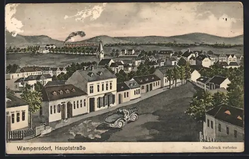 AK Wampersdorf, Partie in der Hauptstrasse