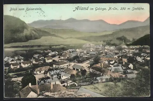 AK Alland, Blick vom Kaiserstein