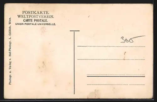 AK Wien, Reichsratsgebäude, Reichsrätliche Restauration, Innenansicht