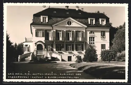 AK Bad Hall, Justus-Schlössl, Kurhaus der Krankenvers.-Anstalt d. Bundesangestellten