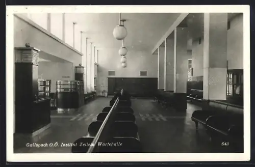 AK Gallspach, die Wartehalle vom Institut Zeileis
