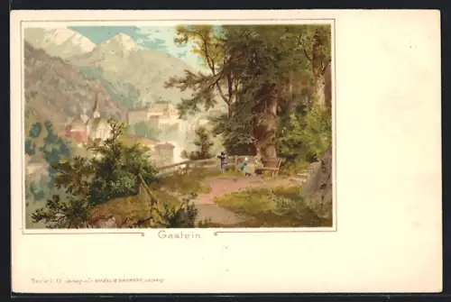 Lithographie Gastein, Gesamtansicht