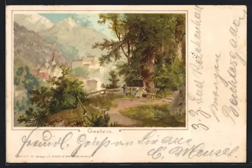 Lithographie Gastein, Gesamtansicht