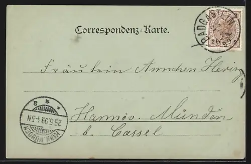 Mondschein-AK Bad Gastein, Ortsansicht mit Kirche u. Wasserfall