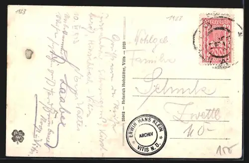 AK Vitis, Ortsansicht mit Kirche