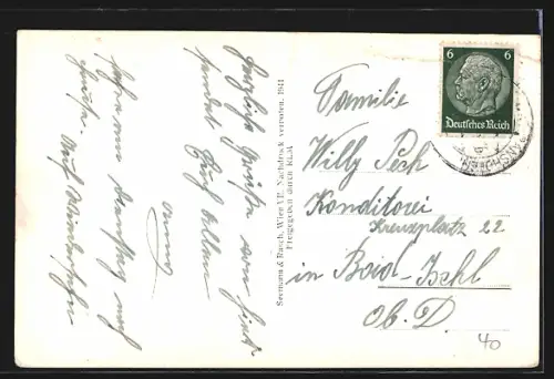 AK Ranshofen b. Braunau a. Inn, Teilansicht mit Stift