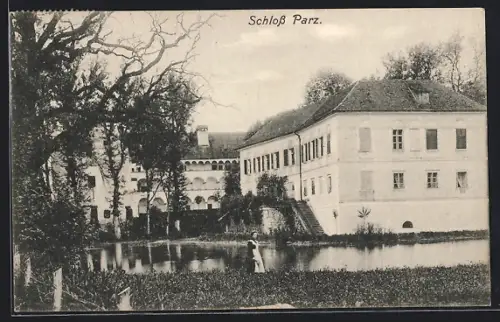 AK Grieskirchen, Blick auf Schloss Parz