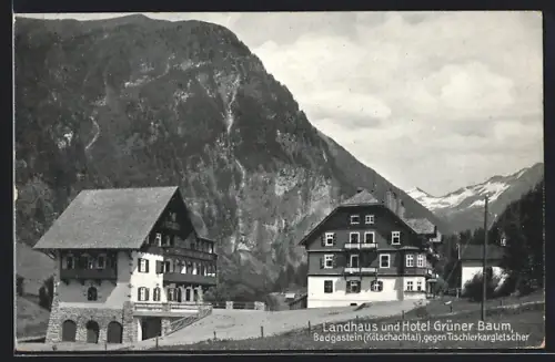 AK Badgastein, Landhaus und Hotel grüner Baum