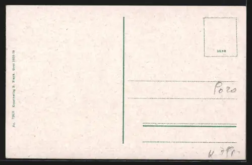 AK Klagenfurt, Totalansicht mit Karawanken vom Stadtpfarrturm aus