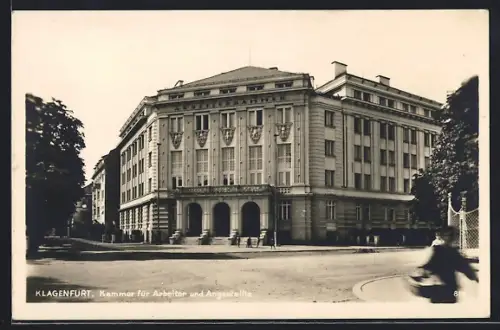 AK Klagenfurt, Kammer für Arbeiter und Angestellte, gesehen v. d. Strassenkreuzung