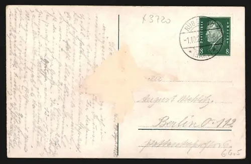 AK Blankenburg am Harz, Rathaus und Blick zum Schloss