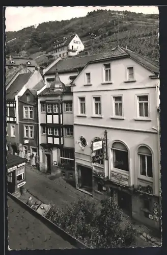 AK Assmannshausen a. Rh., Hotel Weinhaus Nassauer Hof, Bes. Konrad Berg u. Sohn