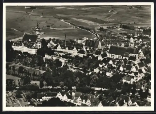 AK Donauwörth, Stadtansicht vom Flugzeug aus