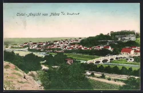 AK Nebra, Flusspartie mit Brücke