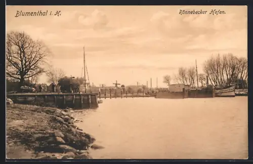 AK Blumenthal i. H., Rönnebecker Hafen