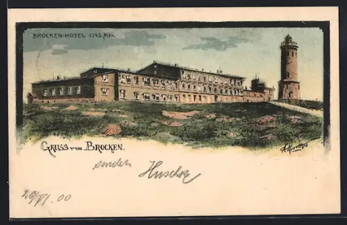 AK Brocken, Brocken-Hotel, Aussichtsturm