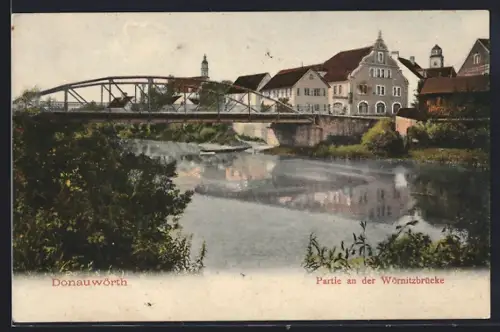 AK Donauwörth, Partie an der Wörnitzbrücke