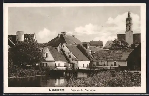 AK Donauwörth, Partie an der Stadtmühle