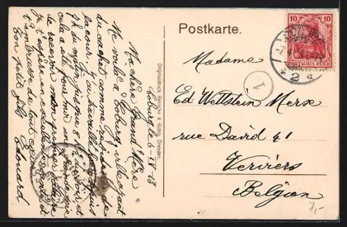 AK Coburg, Markt mit Rathaus