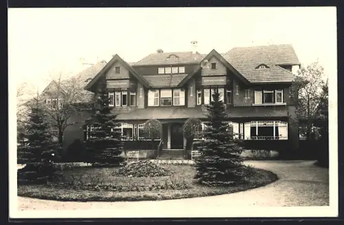 Foto-AK Niederrödern, Blick auf das Bundeserholungsheim
