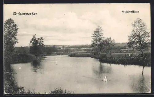 AK Birkenwerder, Partie am Mühlenfliess