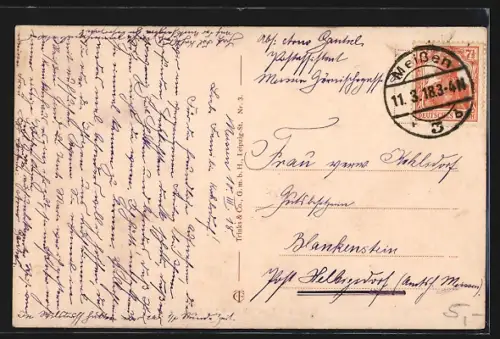 AK Meissen a. Elbe, Markt mit Rathaus