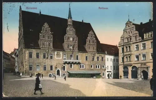 AK Meissen / Elbe, Rathaus