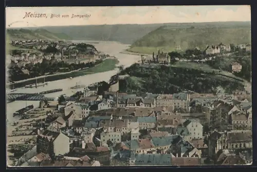 AK Meissen / Elbe, Blick vom Domgerüst