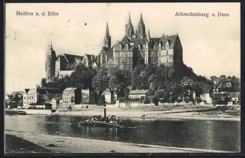 AK Meissen a. d. Elbe, Albrechtsburg und Dom