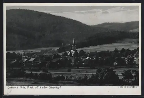 AK Gehren i. Thür. Wald, Blick zum Bärenkopf