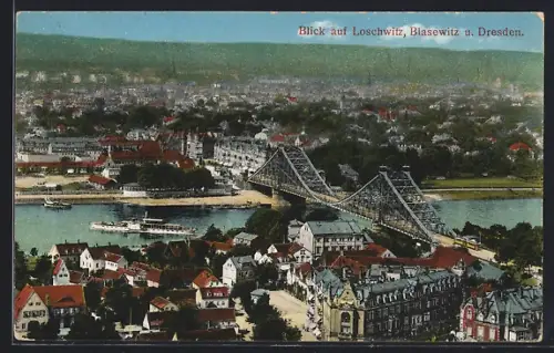AK Dresden-Loschwitz, Blick nach Blasewitz