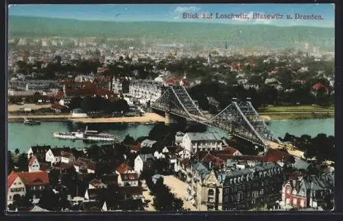 AK Dresden-Loschwitz, Blick nach Blasewitz