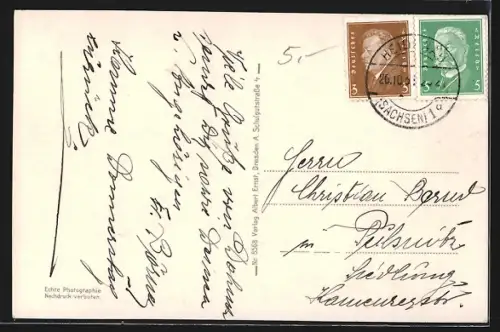 AK Dohna i. Sa., Ortsansicht mit Kirche