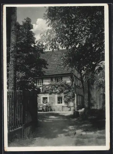 AK Klipphausen / Wilsdruff, Romantischer Winkel im Ort