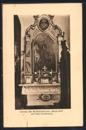 AK Lindenberg / Schwarzwald, Innenansicht der Wallfahrtskirche Maria Hilf